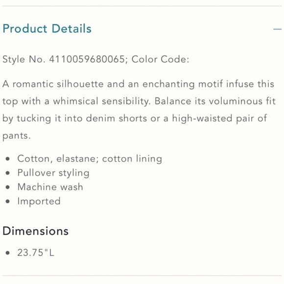 Anthropologie Porridge Tiered Poplin Blouse NEW Size Medium - Picture 5 of 10